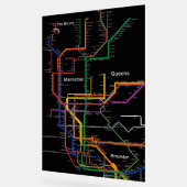 Carte du métro NY-City (Angle)
