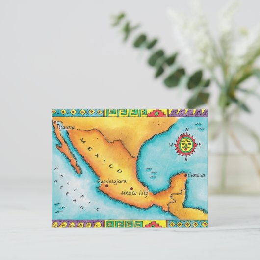 Carte du Mexique (Debout devant)