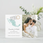 Carte du Mexique | Code QR | Mariage de destinatio (Debout devant)