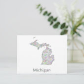 Carte du Michigan (Debout devant)