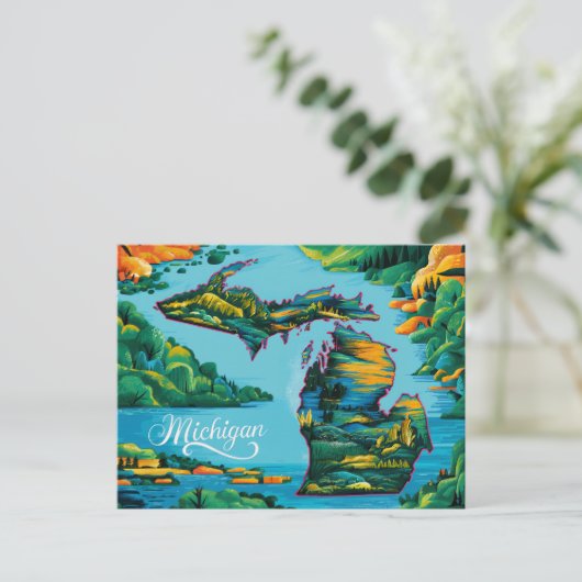 Carte du Michigan (Debout devant)