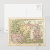 Carte du MidWest américain (1873) (Devant / Derrière)