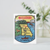 Carte du Missouri Vintage des années 1950 (Debout devant)