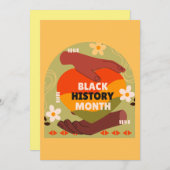 Carte du Mois de l'Histoire des Noirs - Invitation (Devant / Derrière)