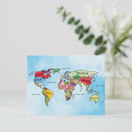 Carte du monde (Debout devant)