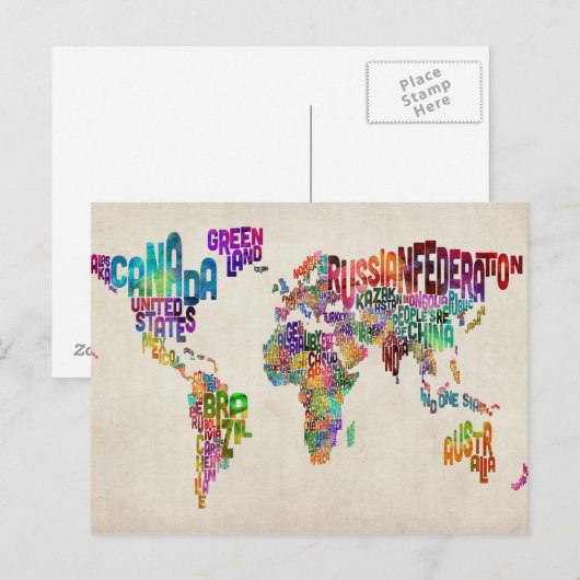 Carte du monde (Devant / Derrière)