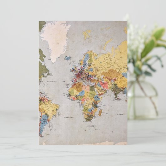 carte du monde (Debout devant)