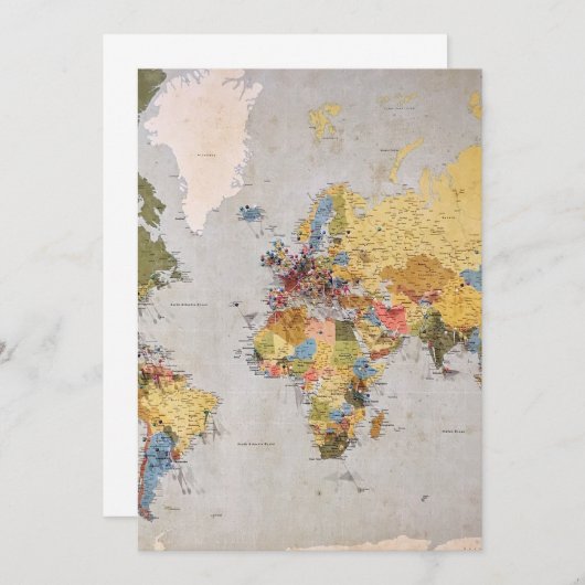 carte du monde (Devant / Derrière)