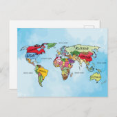 Carte du monde (Devant / Derrière)