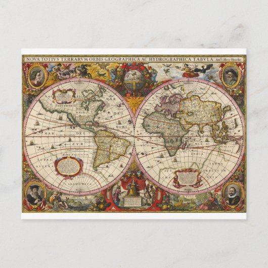 Carte du monde 1630 (Devant)