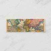 Carte du monde 1700s Antique Continents (Dos)