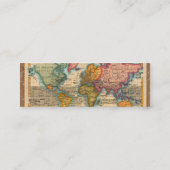 Carte du monde 1700s Antique Continents (Dos)