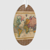 Carte du monde 1700s Antique Continents (devant)