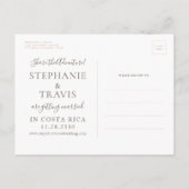 Carte du monde à l'aquarelle Sépia Marron Faire-pa (Dos)