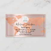 Carte du monde Agence de voyage Rose Fame Rose (Dos)