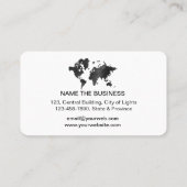 Carte du monde Agent de voyage Aquarelle Tourisme (Dos)