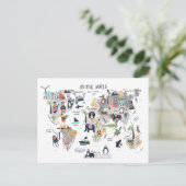 Carte du monde animal (Debout devant)