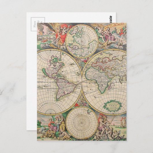 Carte du monde antique (Devant / Derrière)
