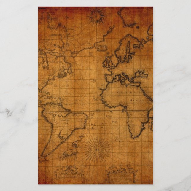 Carte du monde antique (Devant)