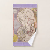 Carte du monde antique (Serviette à main)