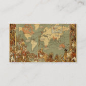 Carte du monde Antique 1886 Illustré (Dos)