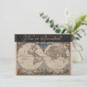 Carte du monde antique : Art de la cartographie hi (Debout devant)