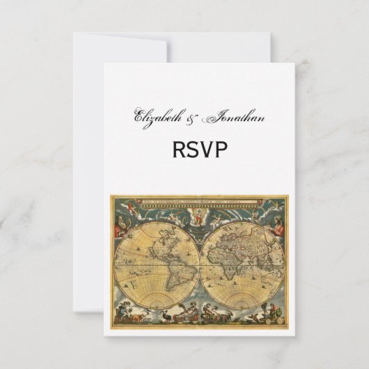 Carte du monde antique, BG blanc RSVP (Devant)