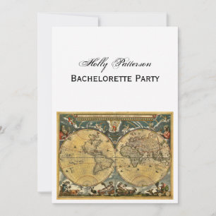 Carte du monde antique, Blanc BG V Bachelorette