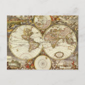 Carte du monde antique, ch. 1680. Par Frederick de (Devant)