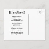 Carte du Monde Antique, Changement d'Adresse Rétro (Dos)