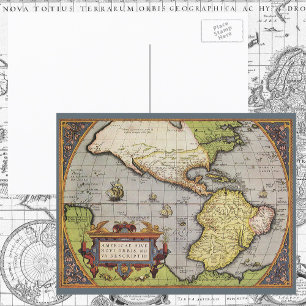 Carte du monde antique des Amériques, 1570