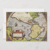 Carte du monde antique des Amériques par Abraham O (Devant)