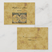 Carte du monde antique désistée #2A Cartes d'escor (Devant / Derrière)