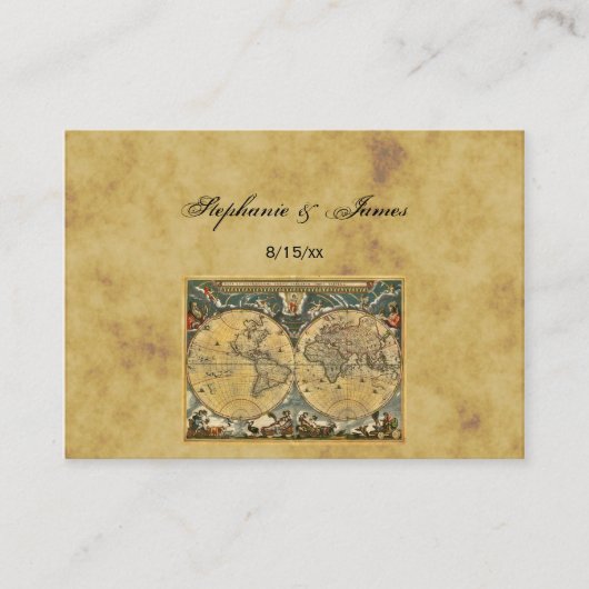 Carte du monde antique désistée #2A Cartes d'escor (Devant)