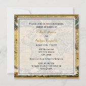 Carte du monde antique, Distressed BG SQ Rehearer (Dos)