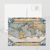 Carte du monde antique du XVIe siècle (Devant / Derrière)