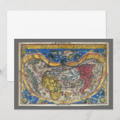 Carte du monde antique en forme de cœur par Peter  (Devant / Derrière)