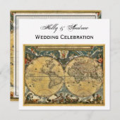 Carte du monde antique, Mariage blanc BG SQ (Devant / Derrière)