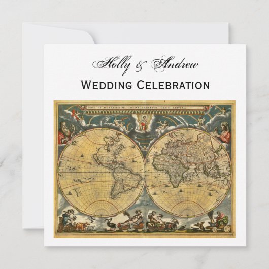 Carte du monde antique, Mariage blanc BG SQ (Devant)