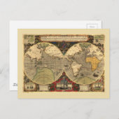 Carte du monde antique nautique (Devant / Derrière)