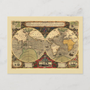Carte du monde antique nautique
