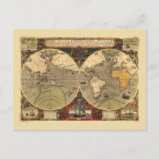 Carte du monde antique nautique (Devant)