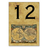 Carte du monde antique, numéro de table BG désorga (Dos)