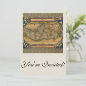 Carte du monde Antique Ortelius Europe Voyage (Debout devant)