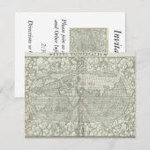 Carte du monde antique par Sebastian Münster vers  (Devant / Derrière)