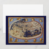 Carte du monde antique Ptolémée, Johannes d'Arnshe (Devant / Derrière)