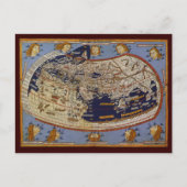 Carte du monde antique Ptolémée, Johannes d'Arnshe (Devant)