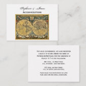 Carte du monde antique White BG Hébergements (Devant / Derrière)