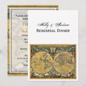 Carte du monde antique, White BG V Répétition Din (Devant / Derrière)