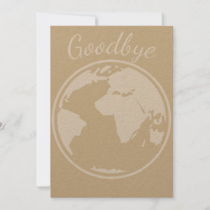 carte du monde au revoir